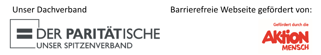 Logo vom Paritätichen Hessen und von Aktion Mensch