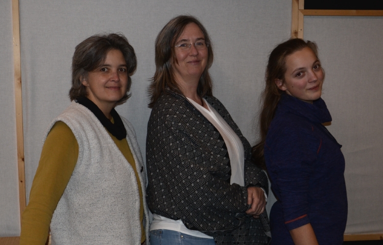 Susanne Holbein, Jutta Millich, Helena Holbein, Vorstand Medienblitz